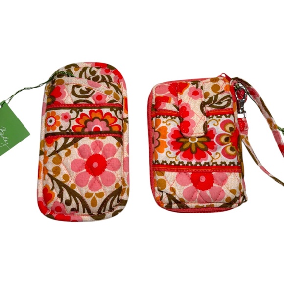 NEW Vera Bradley Folkloric Wristlet Wallet Sunglass Case Floral Retired Gift Set - Picture 6 of 13